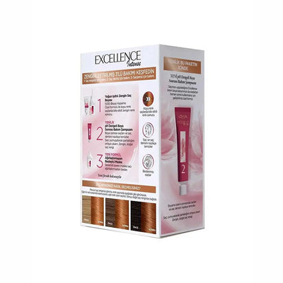 L'Oréal Paris<br><b>Excellence 7.43 </b><br><h5>Coloration cheveux <h5>Origine Turquie <img style="vertical-align: middle;" src="https://t.ly/FULqU">