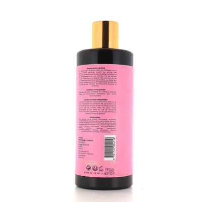 NICKY paris<br> <b>Shampooing à la Boue</b><br>riche en minéraux<br><h5>Shampooing-500ml</h5>Origine France <img style="vertical-align: middle;" src=" https://shorturl.at/bDMR9">