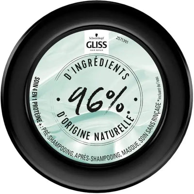 SCHWARZKOPF<br> <b> GLISS PROTEINE + BEURRE DE cacao</b><br><h5>Masque-cheveux humides-400ml</h5>