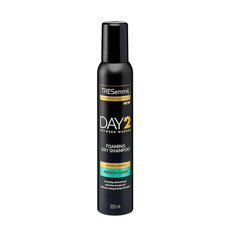 TRESEMME<br> <b> Day2 Between washes</b><br><h5>shampooing sec-200ml</h5>Origine France </h6> <img style="vertical-align: middle;" src=" https://shorturl.at/bDMR9">