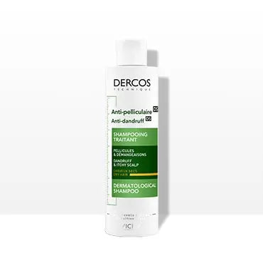 VICHY<br> <b> DERCOS Anti-pelliculaire</b><br><h5>shampooing anti-pelliculaire-cheveux secs-200ml</h5>Origine France <img style="vertical-align: middle;" src=" https://shorturl.at/bDMR9">