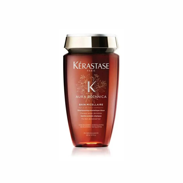 Kérastase <br> <b>AURA BOTANICA BAIN MICELLAIRE</b> <br> <h5>Shampoing cheveux naturels - 250 ml </h5>Origine France <img style="vertical-align: middle;" src="https://bit.ly/3VT5bp1">