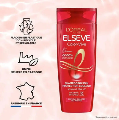 L'Oréal Paris<br><b>ELSEVE COLOR - VIVE</b><br><h5>Shampooing Cheveux Colorés - 290 ml </h5>