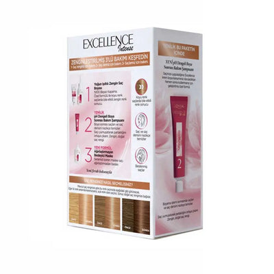 L'Oréal Paris<br><b>Excellence 8.34 </b><br><h5>Coloration cheveux <h5>Origine Turquie <img style="vertical-align: middle;" src="https://t.ly/FULqU">