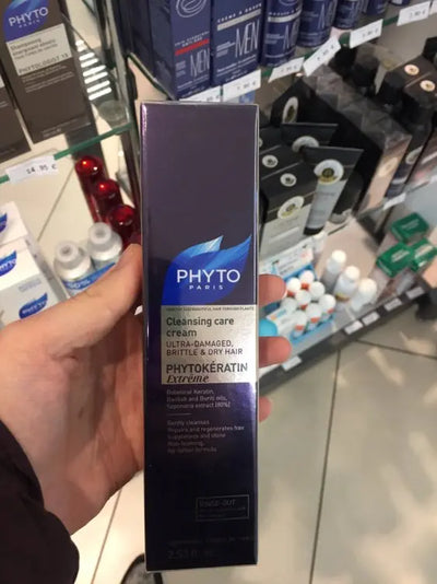 PHYTO Paris<br> <b> PHYTO CREME DE SOIN PHYTOKERATINE 75ML</b><br><h5>Crème-Cheveux Secs-75ml</h5>Origine France </h6> <img style="vertical-align: middle;" src=" https://shorturl.at/bDMR9">