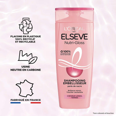 L'Oréal Paris<br><b>ELSEVE  NUTRI-GLOSS</b><br><h5>shampooing embellisseur</h5>