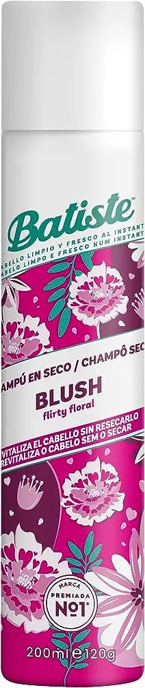 Batiste<br> <b> Shampoing sec trockennshampoo blush</b><br><h5>200ml</h5>Origine France </h6> <img style="vertical-align: middle;" src=" https://shorturl.at/bDMR9">