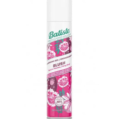 Batiste<br> <b> Shampoing sec trockennshampoo blush</b><br><h5>200ml</h5>Origine France </h6> <img style="vertical-align: middle;" src=" https://shorturl.at/bDMR9">