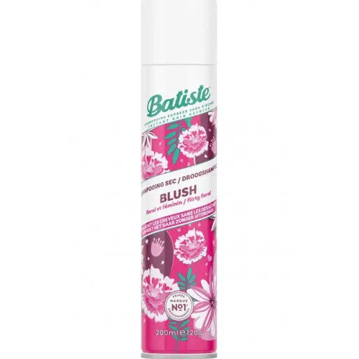 Batiste<br> <b> Shampoing sec trockennshampoo blush</b><br><h5>200ml</h5>Origine France </h6> <img style="vertical-align: middle;" src=" https://shorturl.at/bDMR9">