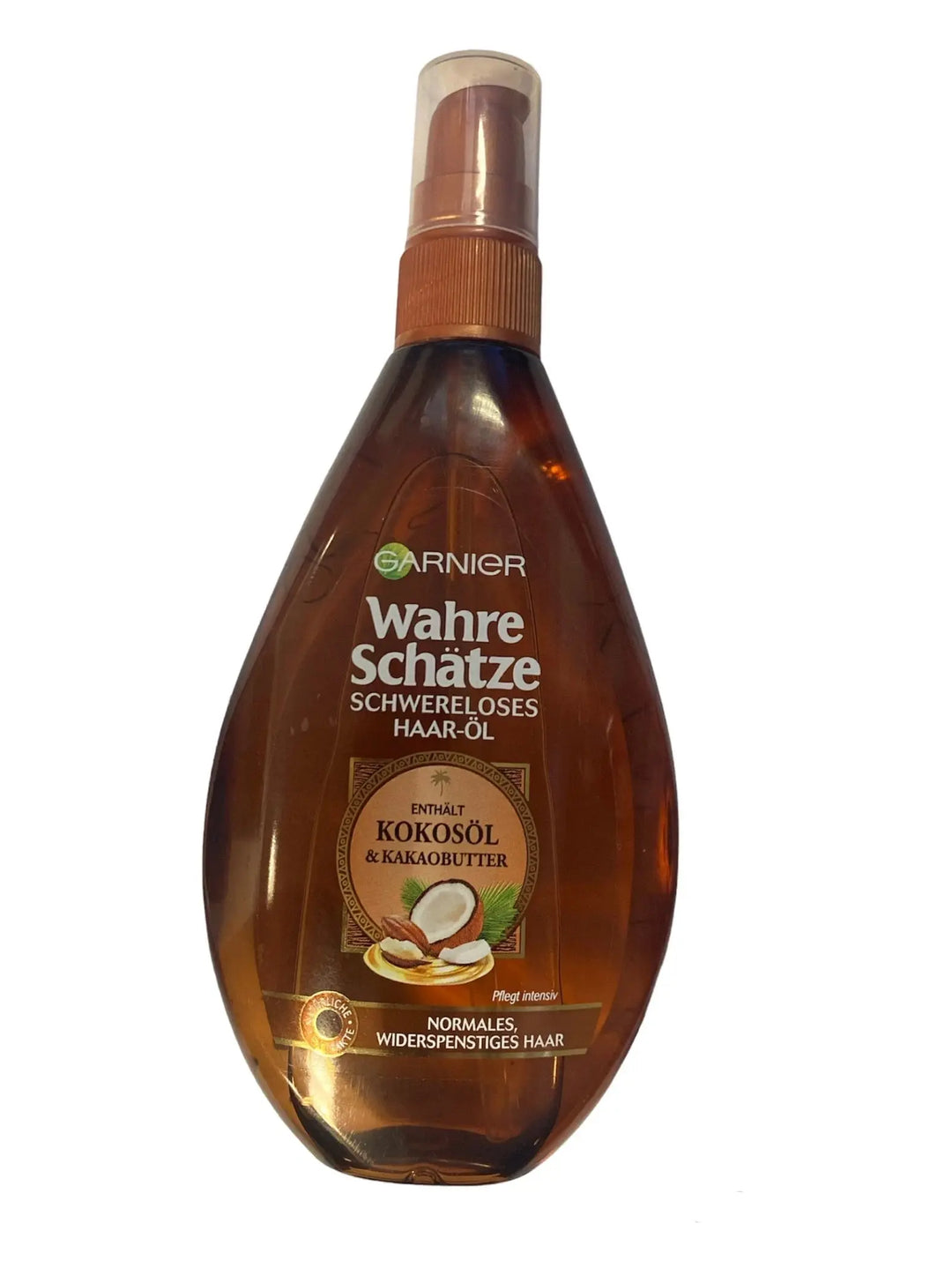 GARNIER<br> <b>WAHRE SCHATZE</b><br>SCWERLOSES HAAR-OL, <br><h5>cheveux normaux et indisciplinés-150ml</h5>Origine Turquie <img style="vertical-align: middle;" src=" https://shorturl.at/cyMX1">