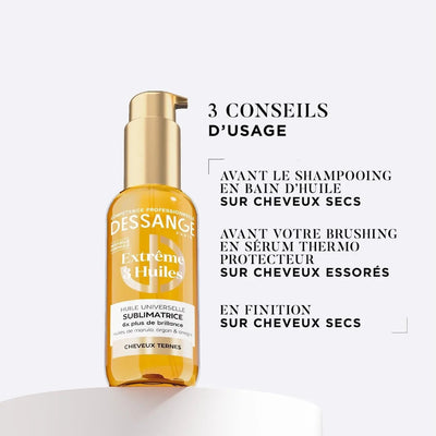 DESSANGE Huile Universelle Sublimatrice Extrême 3 Huiles cheveux ternes-110ml seven-dz