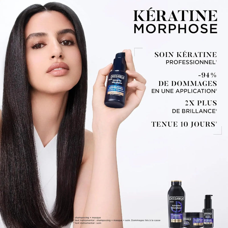 DESSANGE Kératine Morphose Soin Sans Rinçage Resurfaçant Cheveux Abîmés-50ml seven-dz