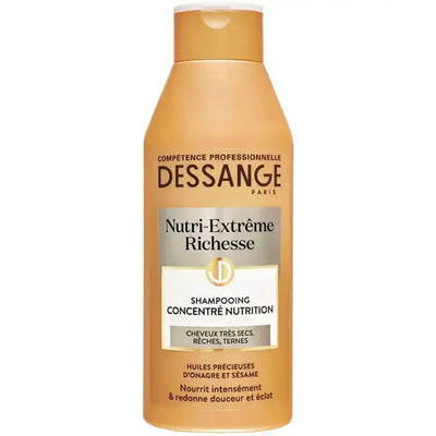DESSANGE Nutri-Extrême Richesse Shampoing Concentré de Nutrition Cheveux Rêches, Très Desséchés ou Ternes-250ml Seven-dz