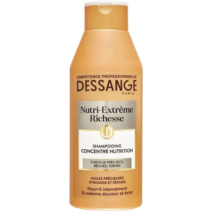DESSANGE Nutri-Extrême Richesse Shampoing Concentré de Nutrition Cheveux Rêches, Très Desséchés ou Ternes-250ml Seven-dz