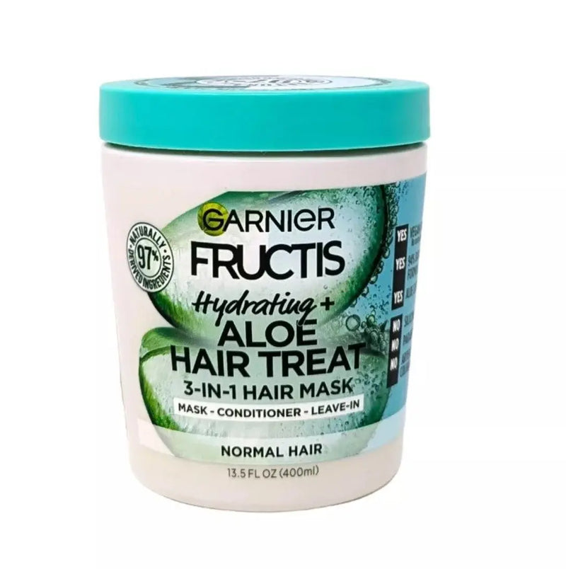 GARNIER FRUCTIS Aloe Vera 3 en 1 Hair Mask Masque Capillaire Hydratant-400ml Seven-DZ