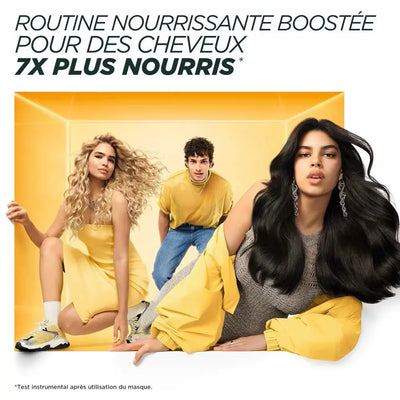 GARNIER FRUCTIS BANANA HAIR FOOD masque nourrissant pour cheveux secs-320ml - Seven-Dz
