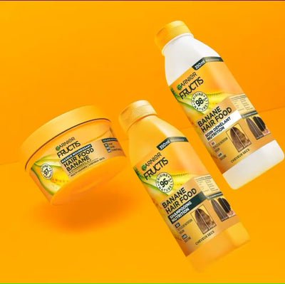 GARNIER FRUCTIS BANANA HAIR FOOD masque nourrissant pour cheveux secs-320ml - Seven-Dz