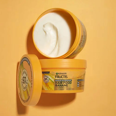 GARNIER FRUCTIS BANANA HAIR FOOD masque nourrissant pour cheveux secs-320ml - Seven-Dz