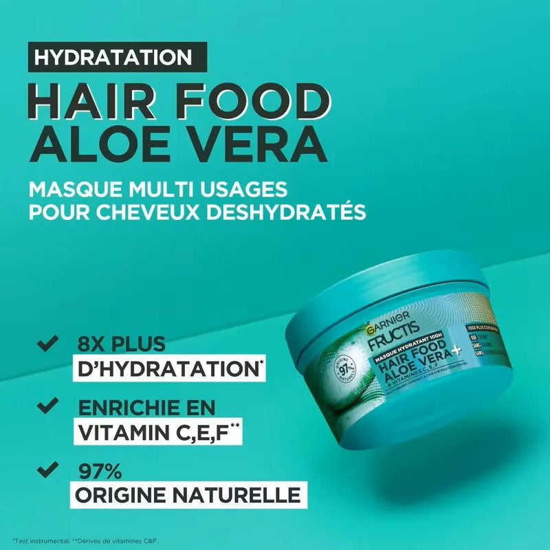 GARNIER FRUCTIS HAIR FOOD ALOE VERA masque hydratant 3 EN 1 - 320ml Seven-Dz