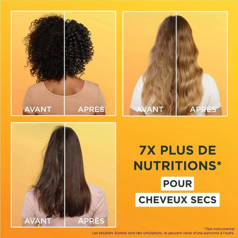GARNIER Fructis Hair Food Banane Shampoing nourrisssant cheveux secs -350ml Seven-Dz