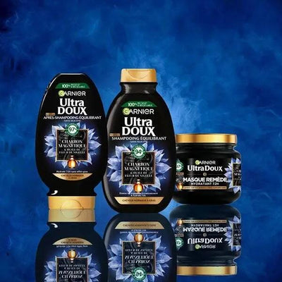 GARNIER ULTRA DOUX Masque Remède Hydratant 72H Cheveux Normaux à Gras -340ml seven-dz
