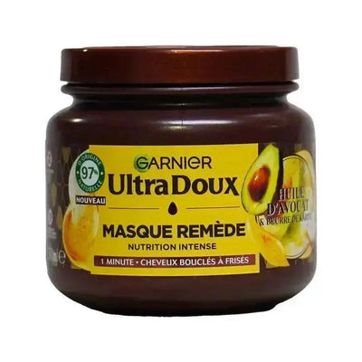 GARNIER ULTRA DOUX Masque nutrition intense cheveux bouclés à frisées-340ml Seven-dz