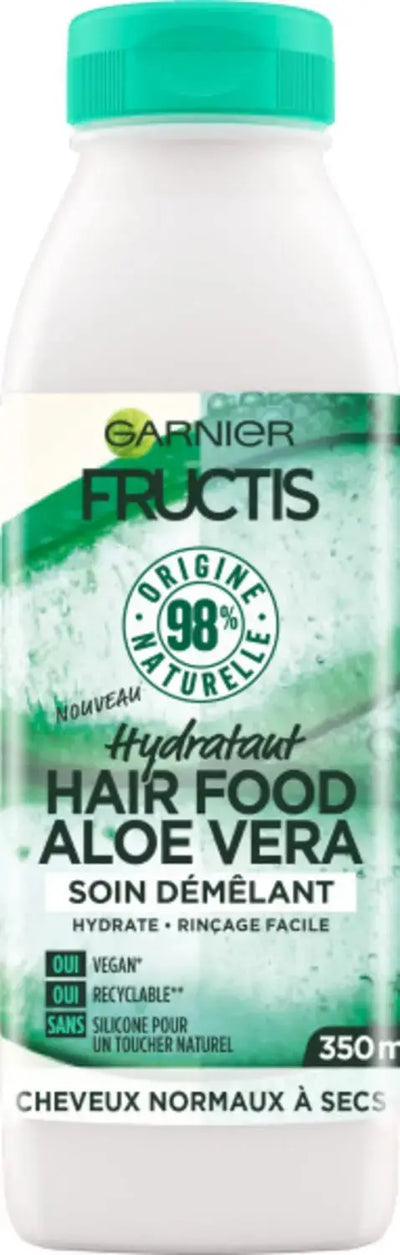 GARNIER Fructis Hair Food Aloe Vera Soin Démêlant Hydratant cheveux normaux -400ml seven-Dz