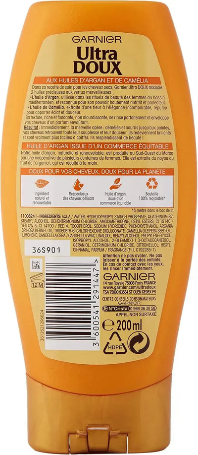 GARNIER Après-shampoing Démêlant, huiles merveilleuses agran et camélia cheveux secs - 200ml seven-dz