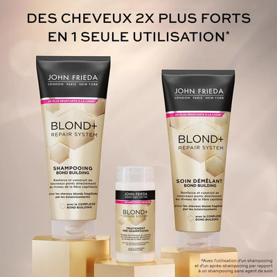 JOHN FRIEDA Blond+ Repair System Soin Démêlant Bond Building - Cheveux Blonds -250ml seven-dz