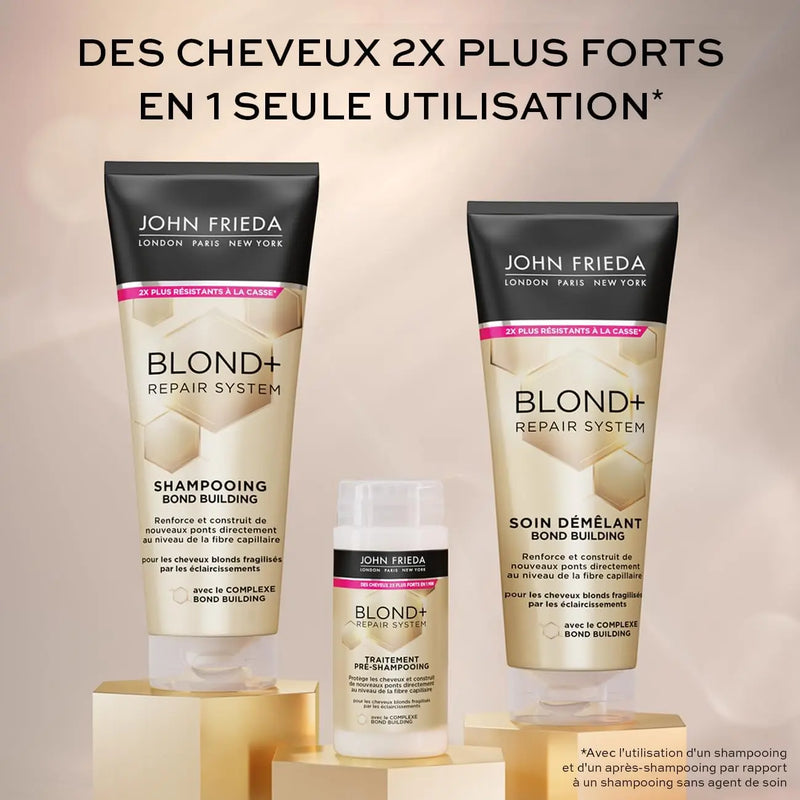 JOHN FRIEDA Blond+ Repair System Soin Démêlant Bond Building - Cheveux Blonds -250ml seven-dz