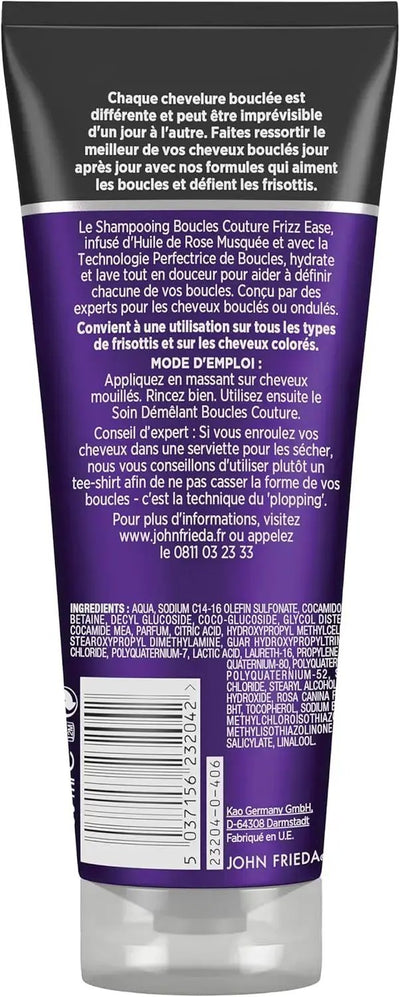 JOHN FRIEDA Frizz Ease Boucles Coutoure Gelée Hydrante  Cheveux ondulés à bouclés-250ml Seven-DZ