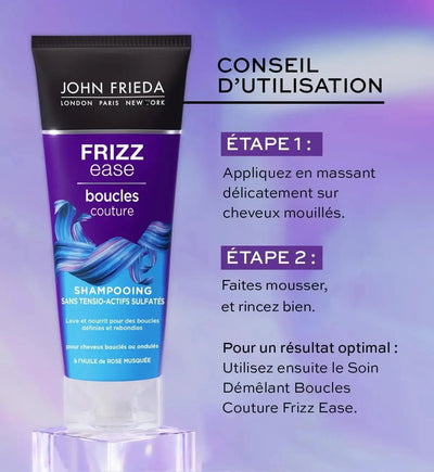 JOHN FRIEDA Frizz Ease Boucles Coutoure Gelée Hydrante  Cheveux ondulés à bouclés-250ml Seven-DZ
