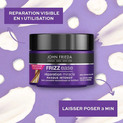 JOHN FRIEDA Masque Frizz Ease Masque Intensif Réparation Miracle   cheveux secs et abimés-250ml -Seven-Dz