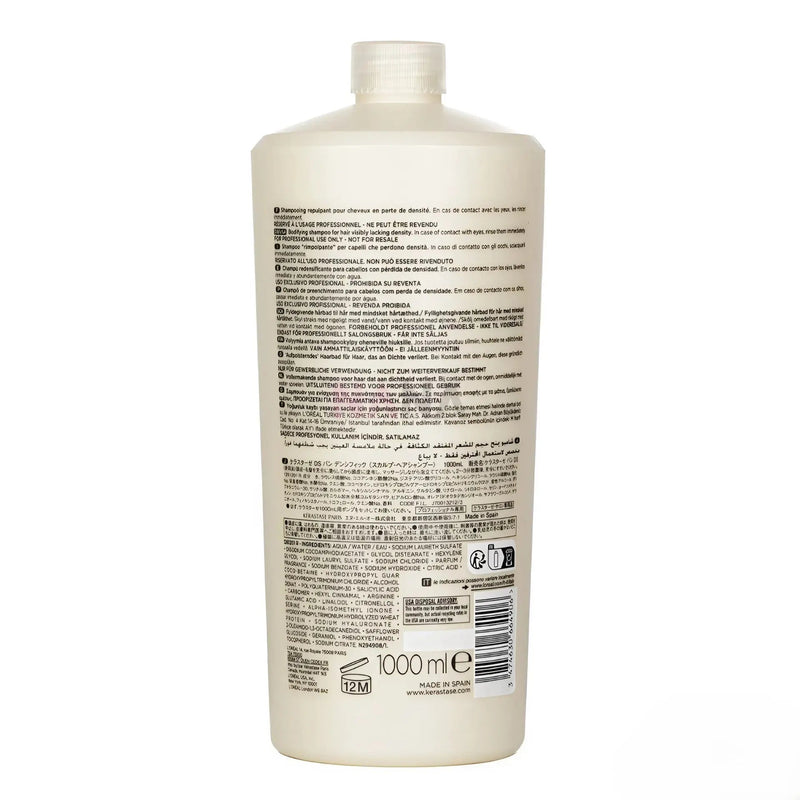 Kérastase densifique Bain Densité Shampoing Repulpant Densifiant, Cheveux Fins  1000ml seven-dz