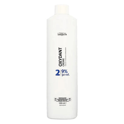 L’OREAL PROFESSIONNEL<br> <b> Oxydant Creme Developer 9% 30 Volume</b><br><h5>-1000ml</h5>Origine France </h6> <img style="vertical-align: middle;" src=" https://shorturl.at/bDMR9">