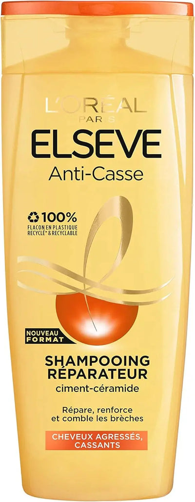 L'Oréal Paris Elseve Anti-Casse Shampoing Réparateur pour Cheveux Agressés Seven-Dz