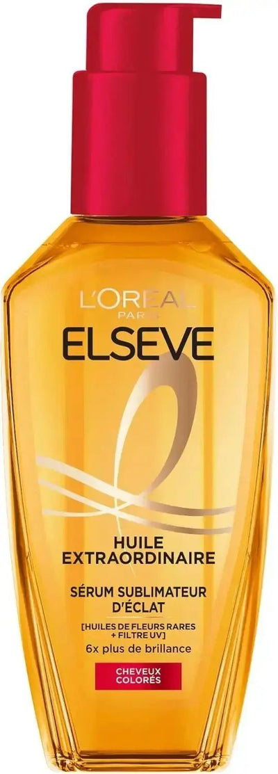 L'Oréal Paris Elseve Huile Extraordinaire Sérum Sublimateur d'éclat cheveux colorés-100 ml seven-dz