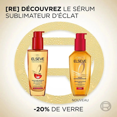 L'Oréal Paris Elseve Huile Extraordinaire Sérum Sublimateur d'éclat cheveux colorés-100 ml seven-dz