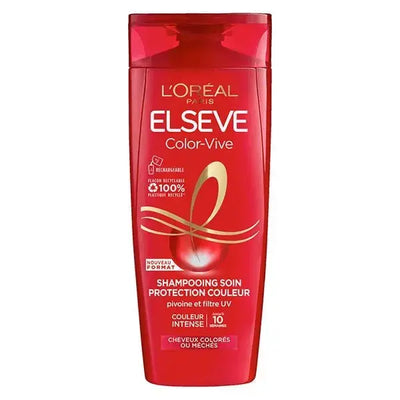 L'Oréal Paris ELSEVE color-vive Shampooing soin protection couleur cheveux colorés ou méchés-400ml Seven-Dz