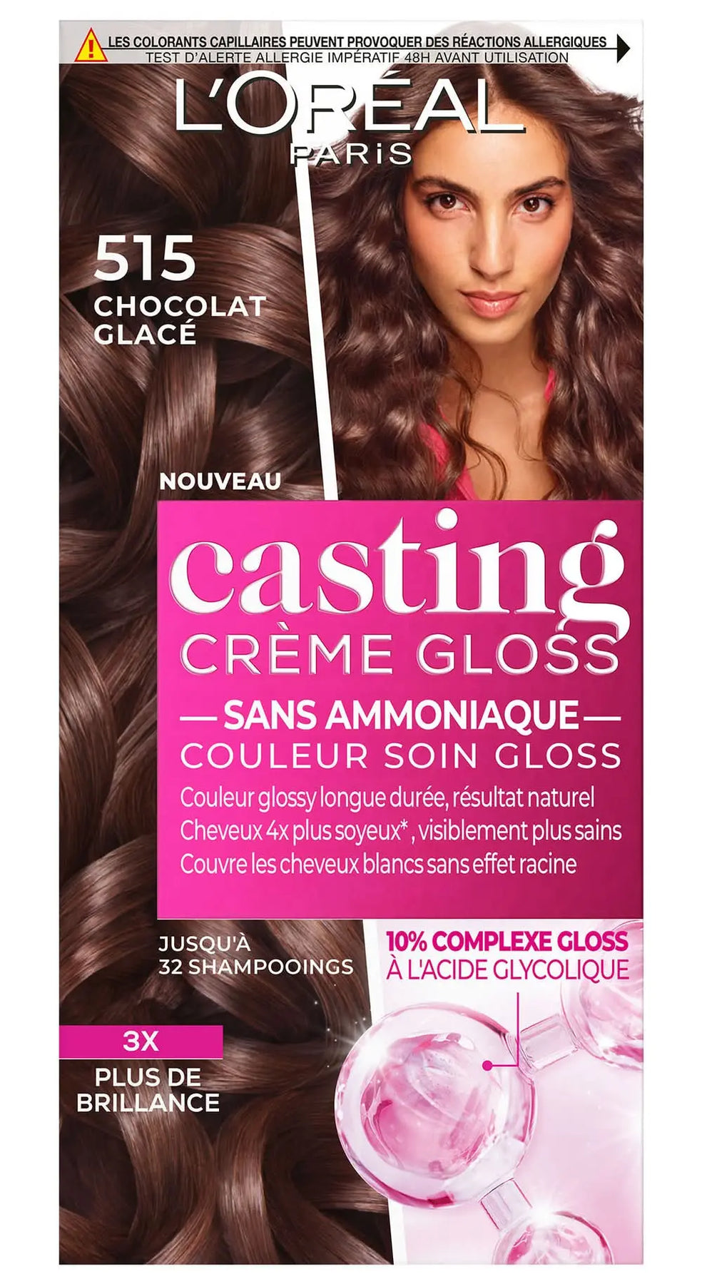 Casting Creme Gloss Chocolat Avant Apres