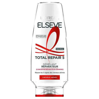 L'Oréal Paris<br><b>ELSEVE TOTAL REPAIR 5</b><br><h5> Démêlant Réparateur<br>Cheveux abîmés- 300 ml</h5>Origine France </h6> <img style="vertical-align: middle;" src=" https://bit.ly/3XSoZct">  Seven-dz 