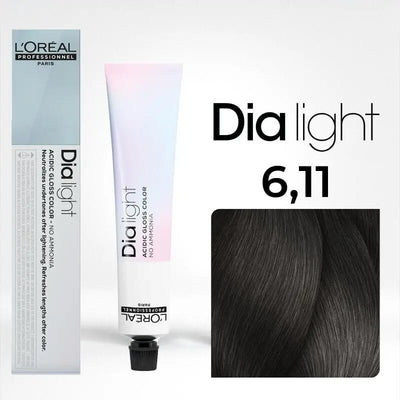 L’Oréal Professionnel <br> <h5>Dia Light N°6.11 <br>Blond Foncé Cendré 50ml </h5>Origine France <img style="vertical-align: middle;" src=" https://bit.ly/3XSoZct">  Seven-dz 