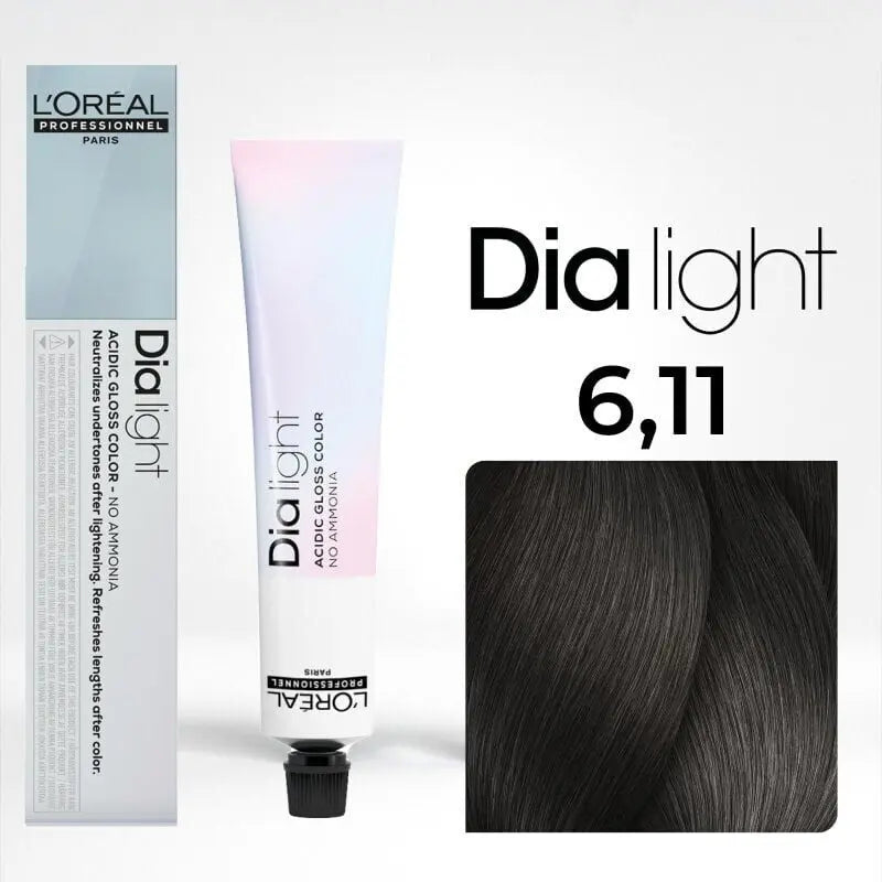 L’Oréal Professionnel <br> <h5>Dia Light N°6.11 <br>Blond Foncé Cendré 50ml </h5>Origine France <img style="vertical-align: middle;" src=" https://bit.ly/3XSoZct">  Seven-dz 