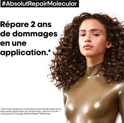 L'Oréal Professionnel Shampooing Absolut Repair Molecular Tous Types de Cheveux Abîmés - 300ml Seven-Dz