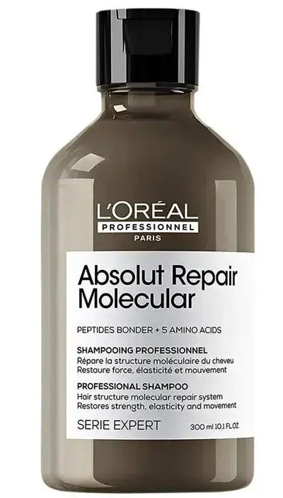 L'Oréal Professionnel <br><b> Shampooing Absolut Repair Molecular</b><br><h5>Tous Types de Cheveux Abîmés - 300 ml</h5>Origine France </h6> <img style="vertical-align: middle;" src=" https://bit.ly/3XSoZct"> 5