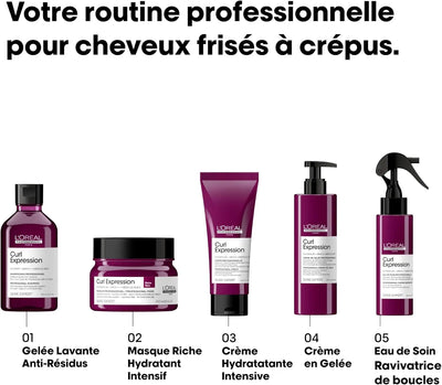 L'Oréal Professionnel <br><b>Série Expert Curl Expression</b><br><h5>Masque Hydratant Intensif<br>cheveux bouclés à crépus 250ml</h5>Origine France <img style="vertical-align: middle;" src=" https://bit.ly/3XSoZct">  Seven-dz 