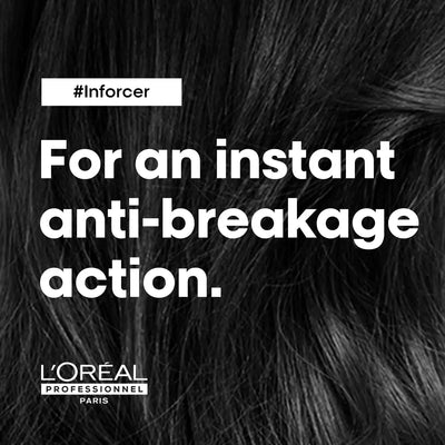 L'Oréal Professionnel <br><b>Série Expert Inforcer</b><br><h5>Shampoing Anti-Casse Cheveux Colorés - 300 ml</h5>Origine France <img style="vertical-align: middle;" src=" https://shorturl.at/bDMR9">