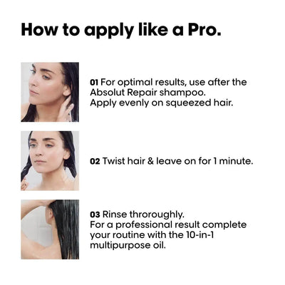 L'Oréal Professionnel absolut Repair Masque aux protéines et Oméga-9 cheveux secs et abîmés 250ml Seven-Dz