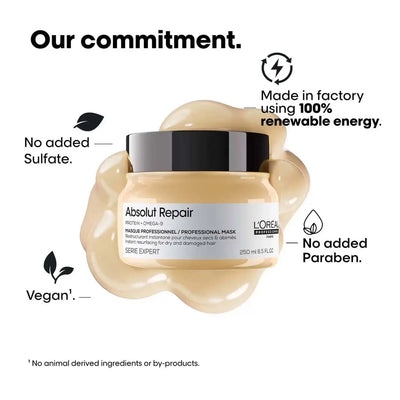 L'Oréal Professionnel absolut Repair Masque aux protéines et Oméga-9 cheveux secs et abîmés 250ml Seven-Dz
