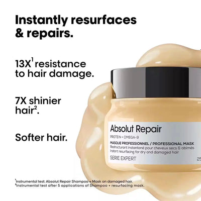 L'Oréal Professionnel absolut Repair Masque aux protéines et Oméga-9 cheveux secs et abîmés 250ml Seven-Dz